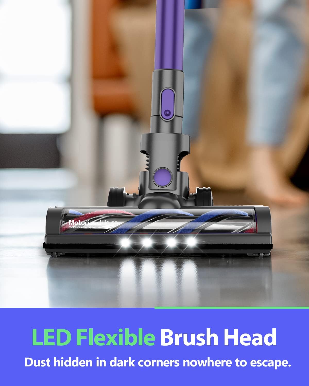Cordless Stick Vacuum 20Kpa 4 in 1 Lightweight Handheld Vacuum Cleaner T56218