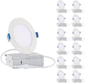 12 Pack 4 Inch Ultra-Thin Dimmable LED Recessed Lights P78939