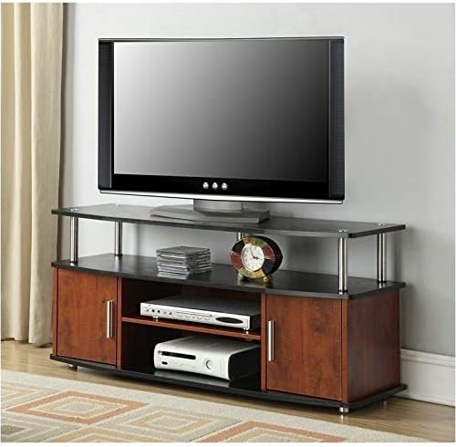 47 TV Stand Entertainment Console with 2 Storage Cabinets A540329