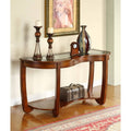 Dark Cherry Curved Console Table A5777