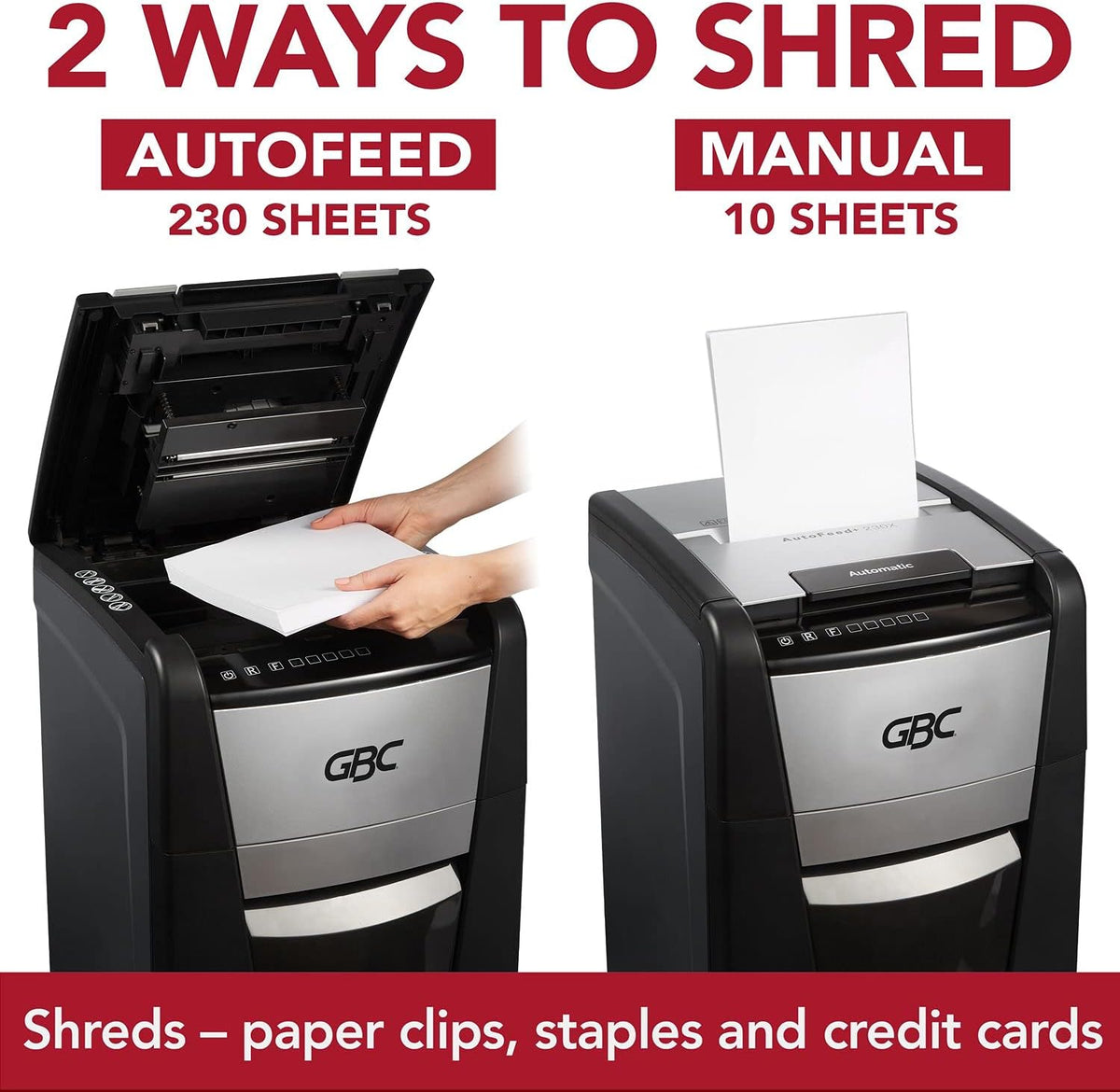 Auto Feed 230 Sheet Capacity Super Cross-Cut Paper Shredder M4236