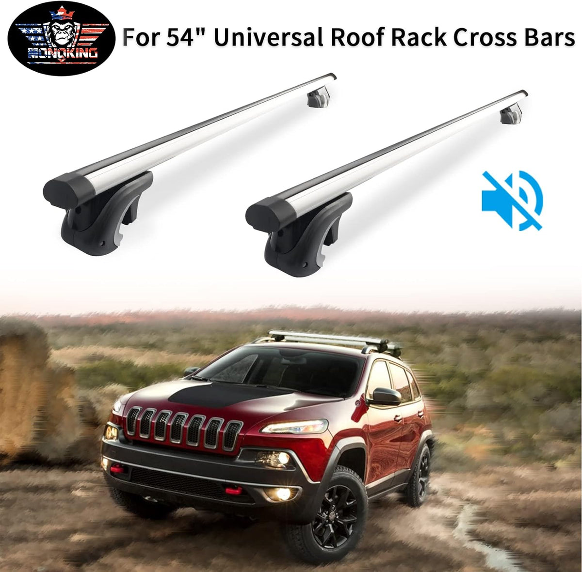 54'' Cross Bars Roof Racks Pack of 2 Y7534
