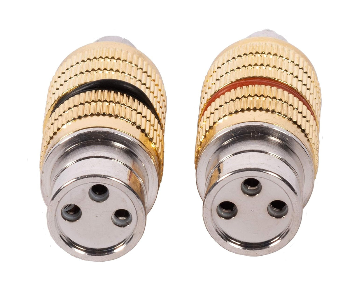 Female XLR to Male RCA Adapters 2 Pieces S24316