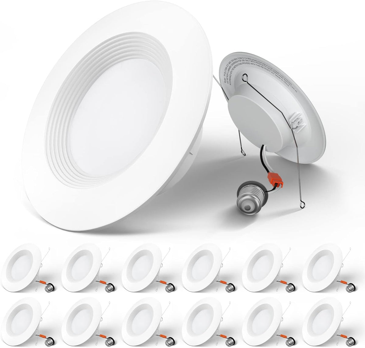 4 inch 3CCT LED Recessed Lighting 12 Pack Dimmable Damp Rated Y44790