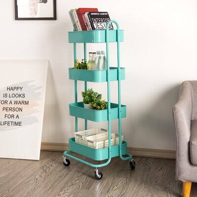 4-Tier Rolling Bar Cart L81263