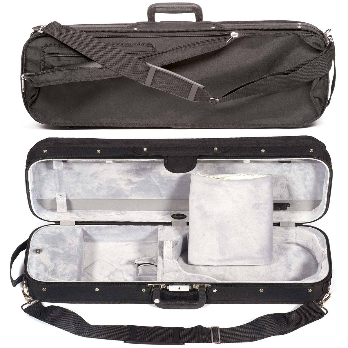 4 Violin Case with Gray Velour Interior W23697