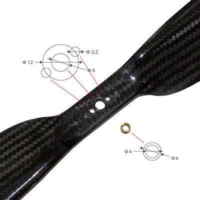 Carbon Fiber Propellers for Multicopter V6709