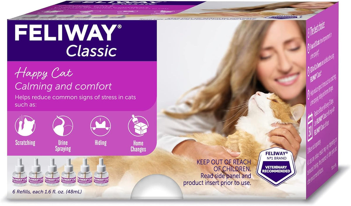 Cat Calming Pheromone 30 Day Refill 6 Pack T7973