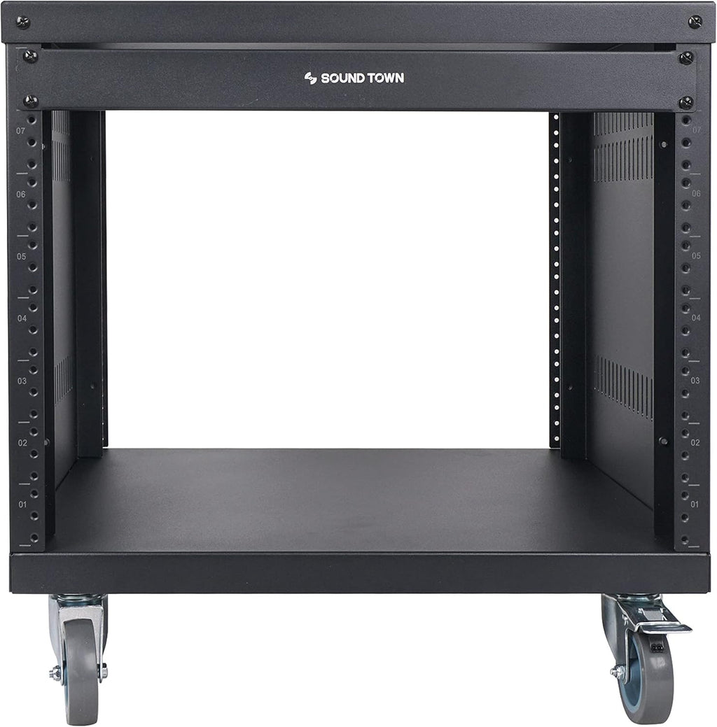 8U Steel Rack with Locking Casters Y738657