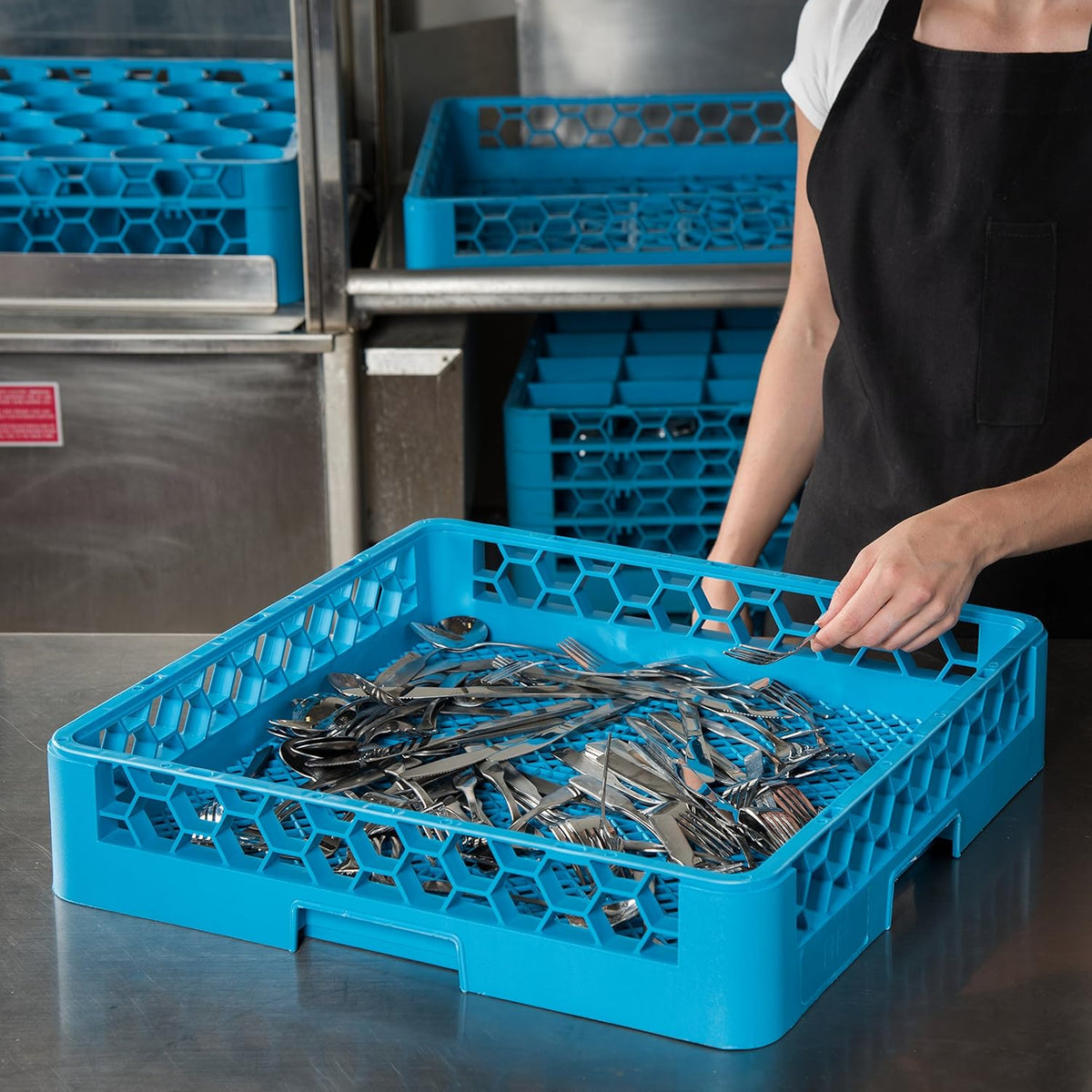 Blue Flatware Rack Pack of 6 V629