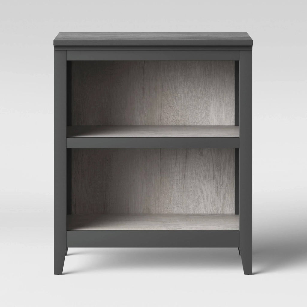 2 Shelf Bookcase, Gray, 36x22 F86307