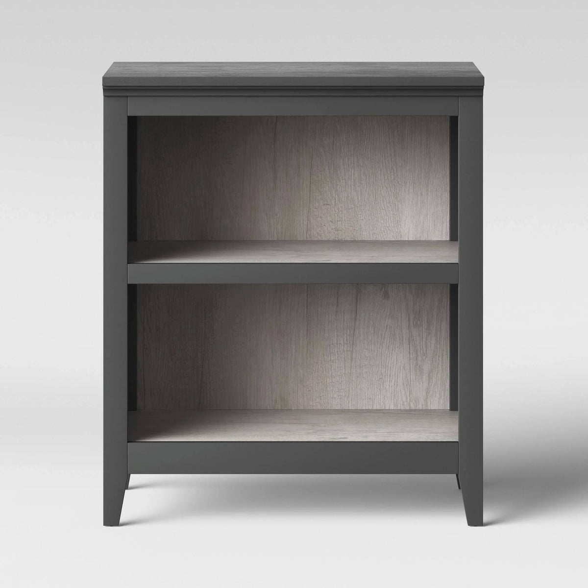 2 Shelf Bookcase, Gray, 36x22 F86307