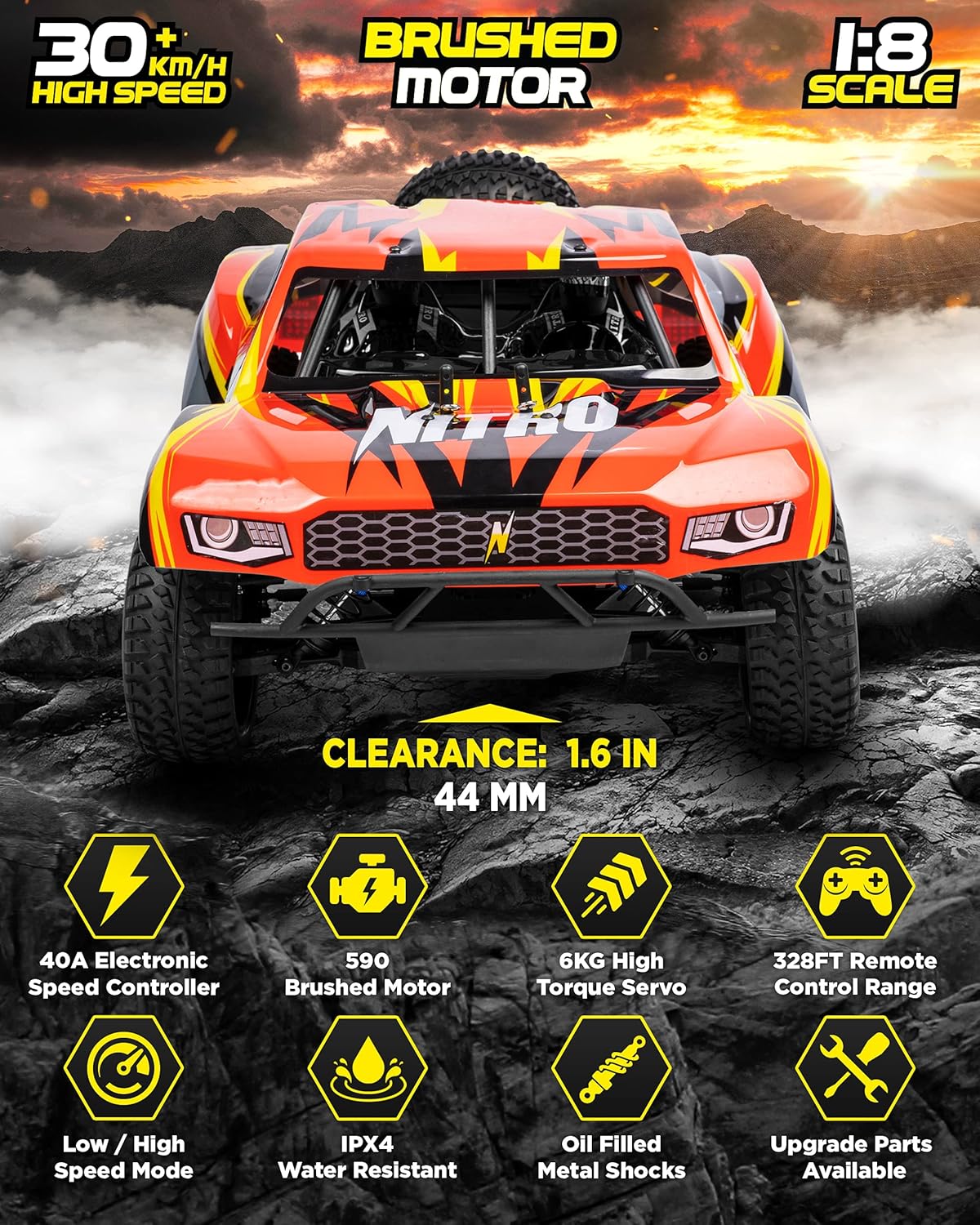 4x4 Nitro Offroad Remote Control Monster Truck T268641