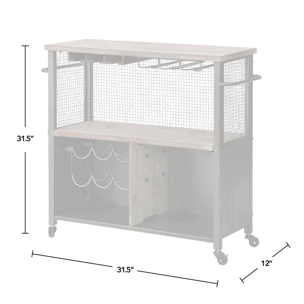 Farmhouse Kitchen Cart E9612