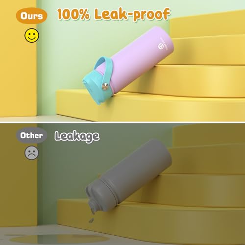 18oz Insulated Stainless Steel Kids Water Bottle with Stickers A5114