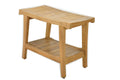 Teak Wood Shower Seat 24" Outdoor Bench I86299