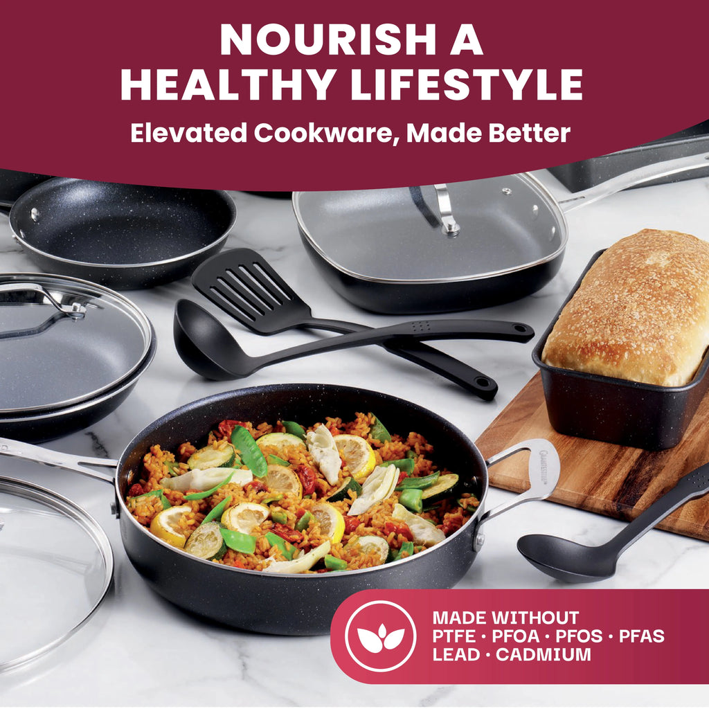 20 Piece Nonstick Blue Cookware Bakeware Set V7235