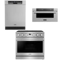 36 Gas Range, Dishwasher and Microwave I95963