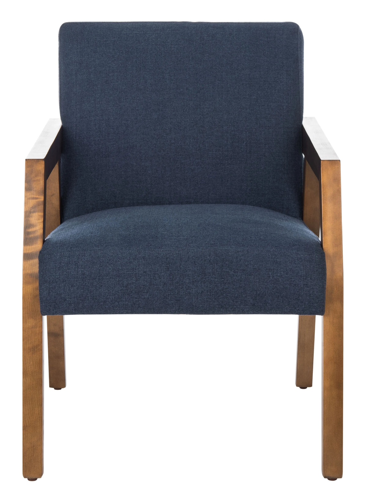 Navy Wood Arm Accent Chairs P49327