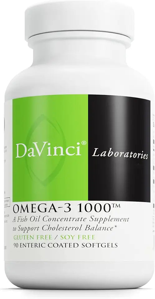 Omega-3 1000 Dietary Supplement 90 Enteric Coated Softgels N444