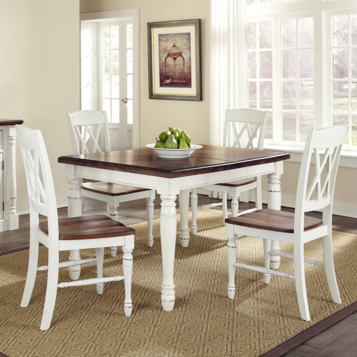 5 Piece Dining Table with 4 Chair Set I2657