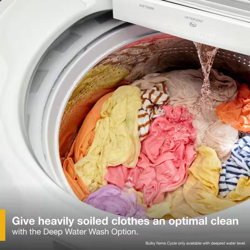 5.3 cu.ft. Top Load Washer in White L80873