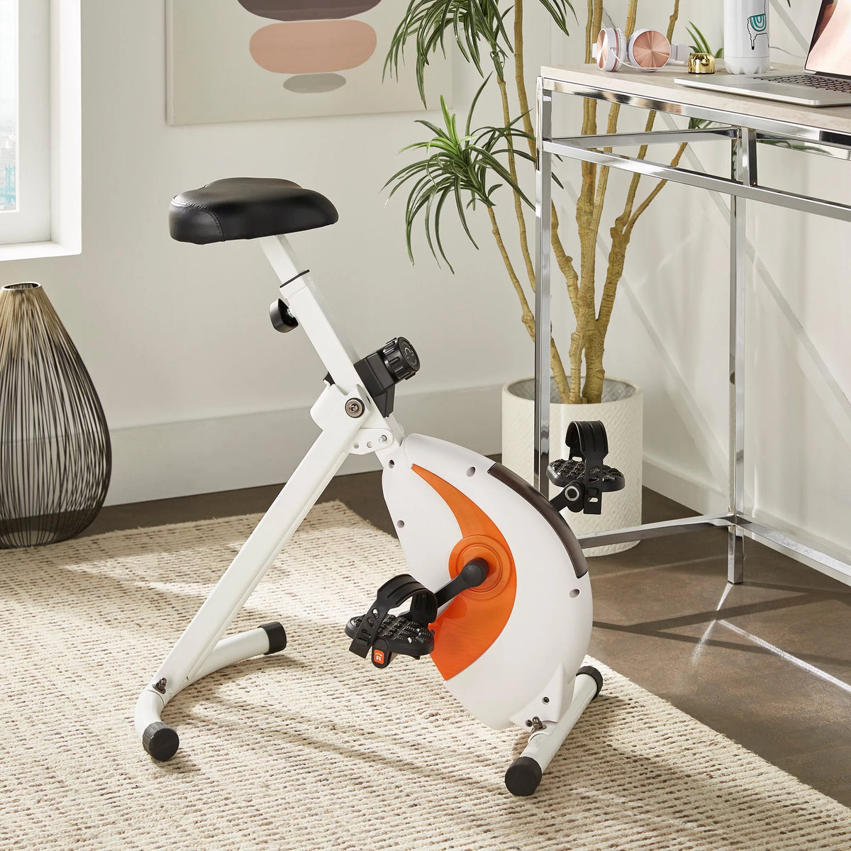 White Exercise Bike Chair F54225