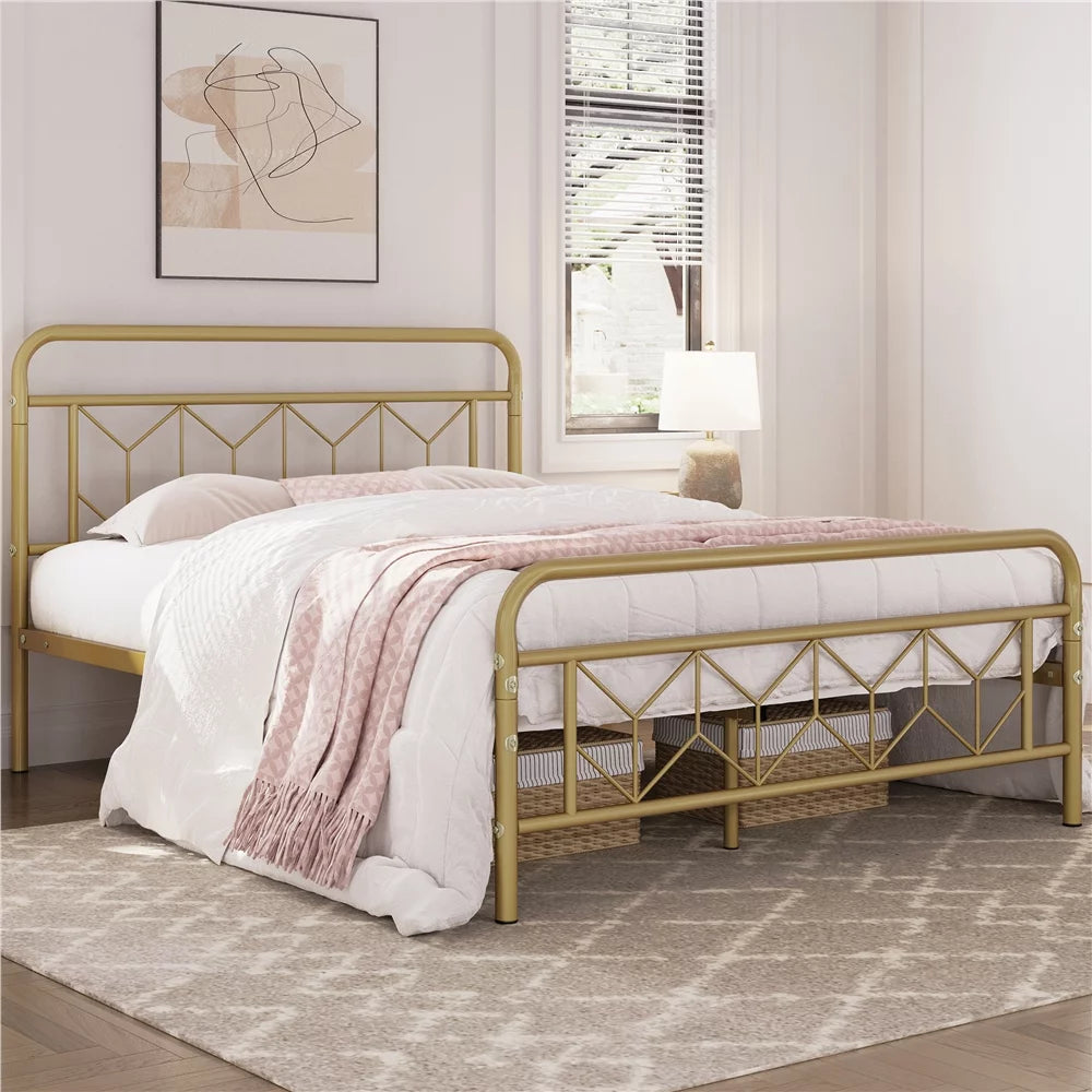 Twin Black Metal Bed Frame T6297