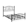 Black King Metal Bed-In-A-Box U7887