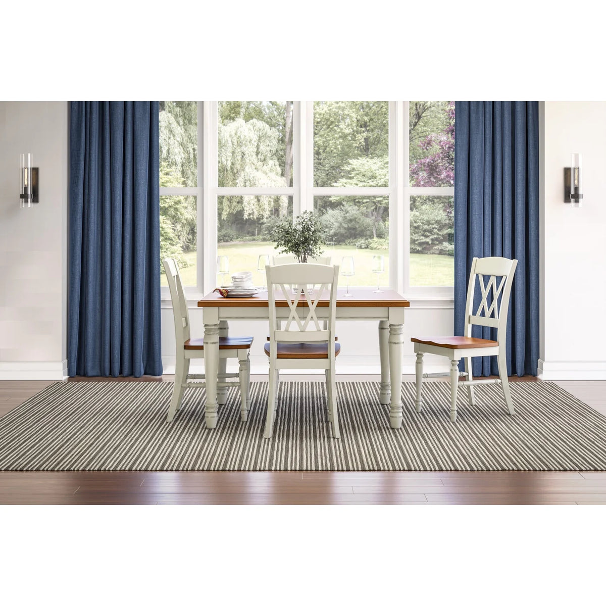 5 Piece Dining Table with 4 Chair Set I2657