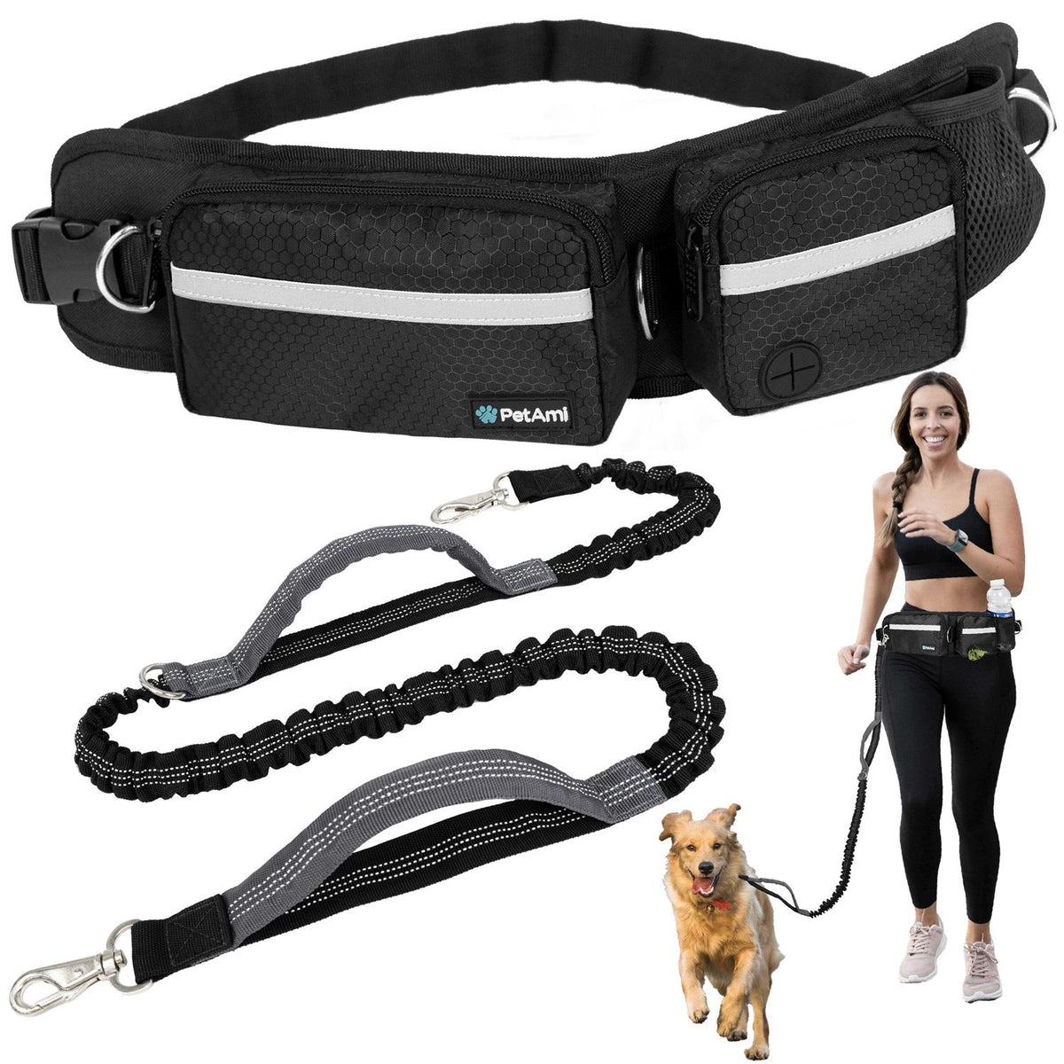 Hands Free Dog Leash Belt Bag E6342