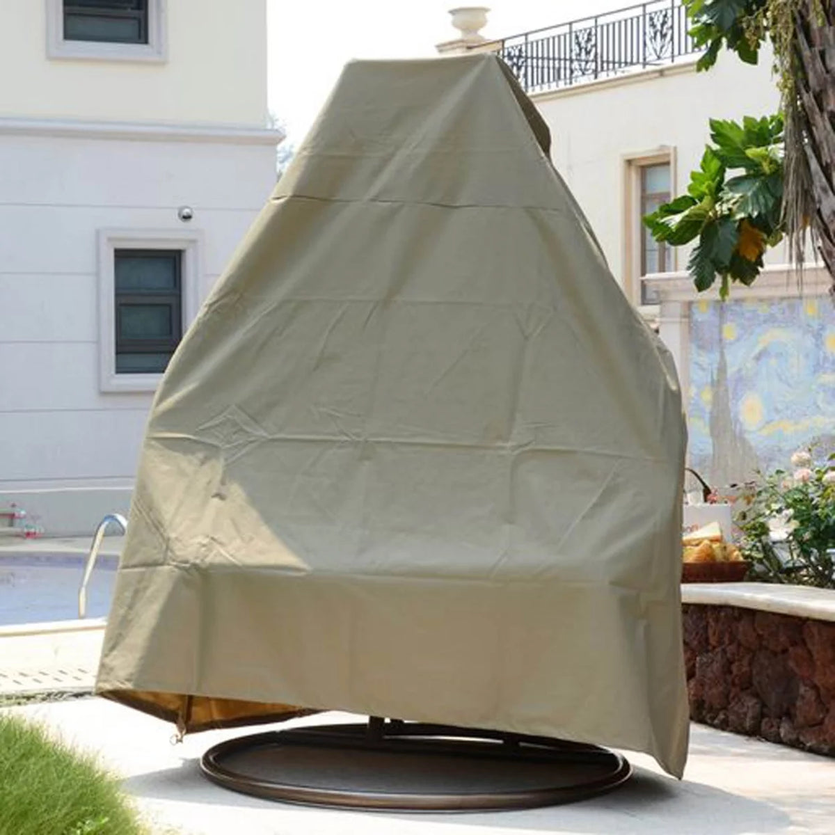 Brown Hanging Egg Swing Chair Cover O91747