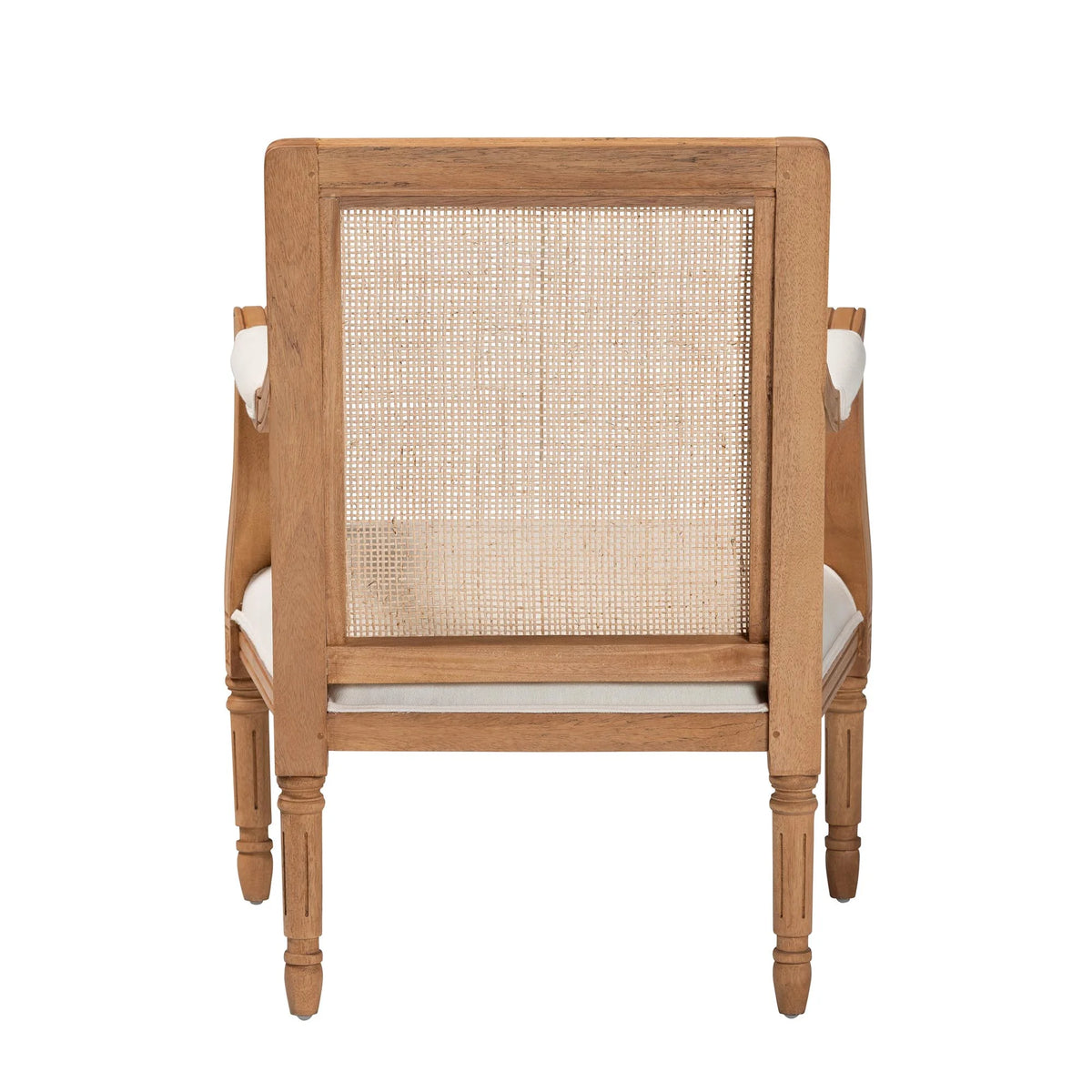 Beige Fabric and Honey Oak Wood Accent Chair Z643