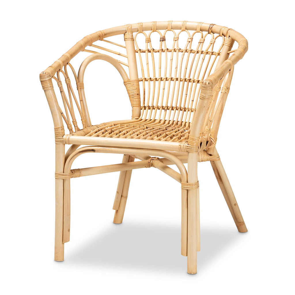 Natural Brown Rattan Dining Chair S12681