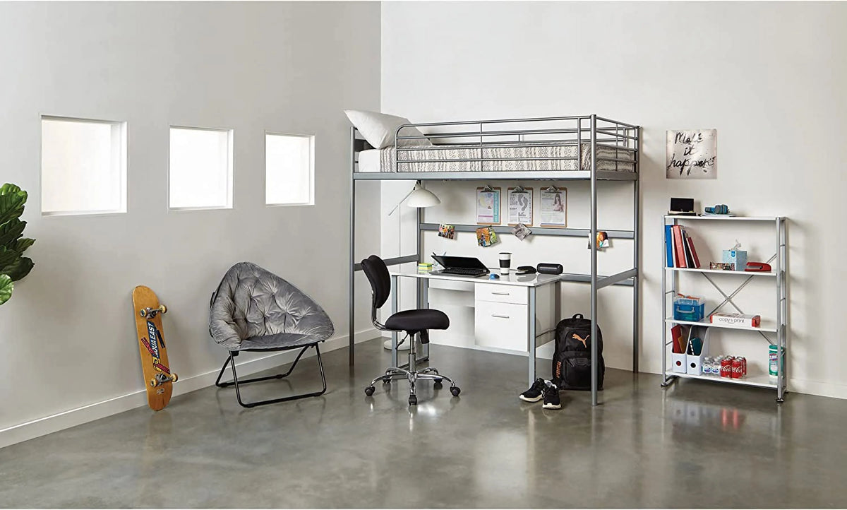 Black Chrome Mesh Low-Back Task Chair M8267