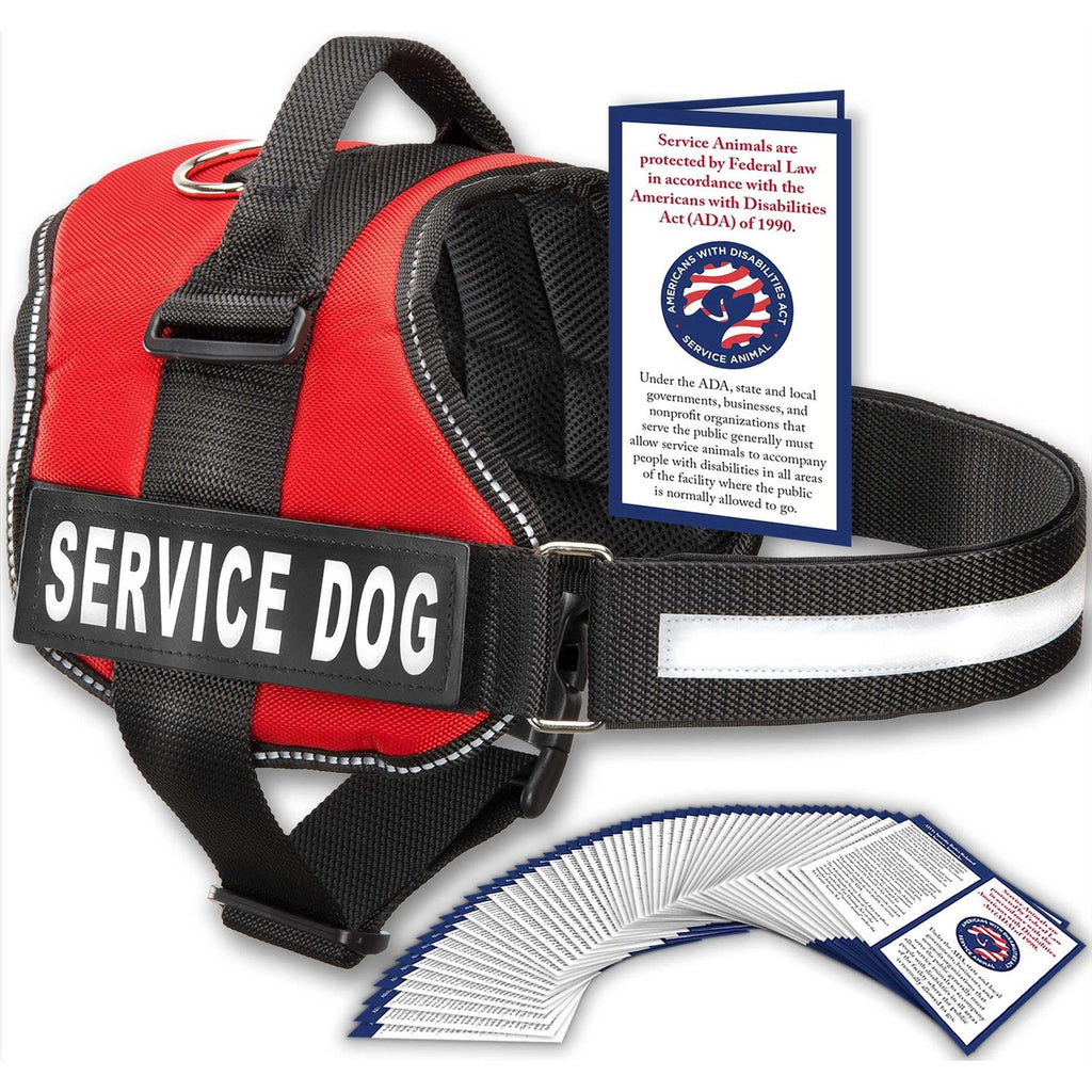 Service Dog Vest with Hook and Loop Straps and Handle M13724