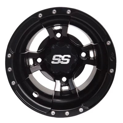 Alloy Sport Wheels 9X8 3.0 + 5.0 Black O3596