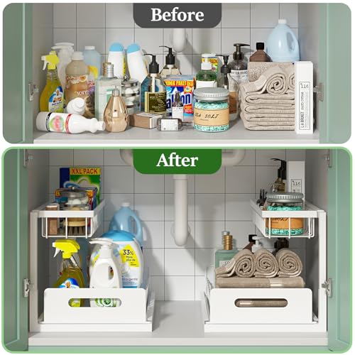 2 Pack Pull Out Under Sink Organizer V83611