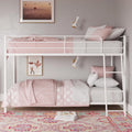 Black Twin-over-Twin Low Profile Bunk Bed R402
