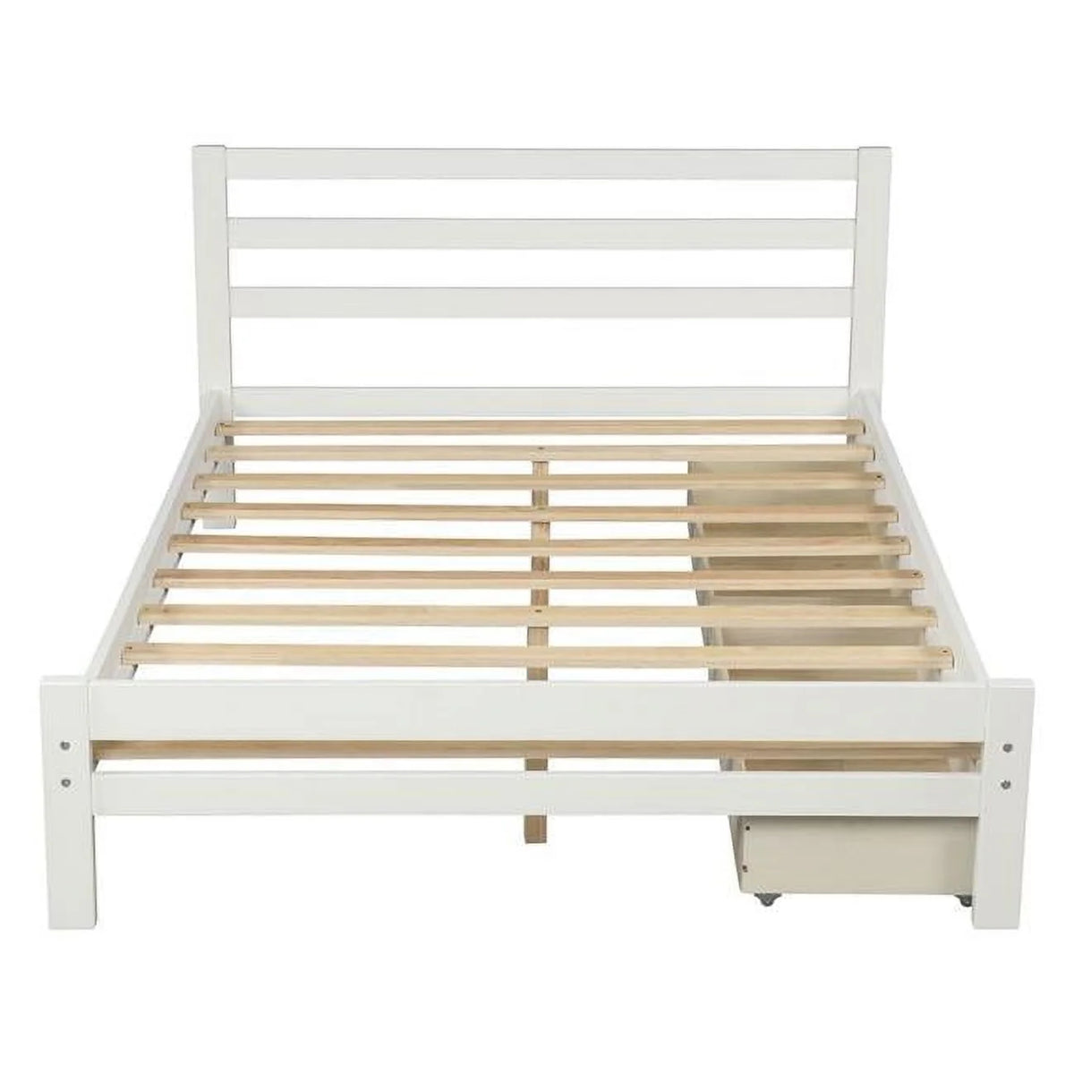 Full & Double Size White Bed X87255