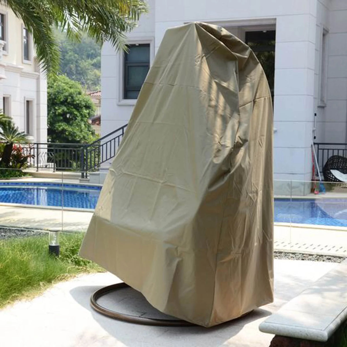 Brown Hanging Egg Swing Chair Cover O91747