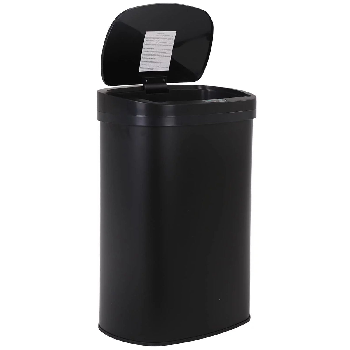 13 Gallon 50 Liter Brushed Stainless Steel Trash Can with Lid P9227