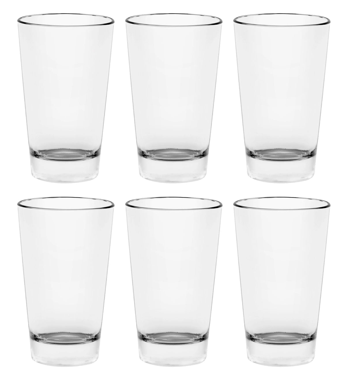 High Quality Glass Hiball 9oz Set of 6 Y24707