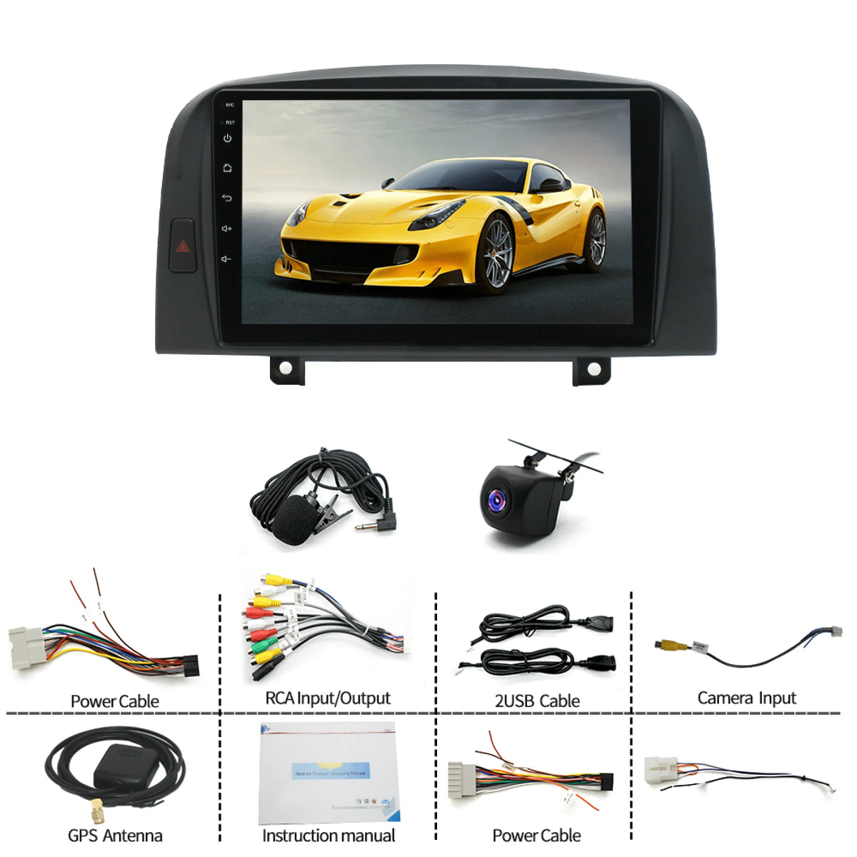 9 Inch Android Car Stereo Radio GPS Navigation 2+32GB U1259