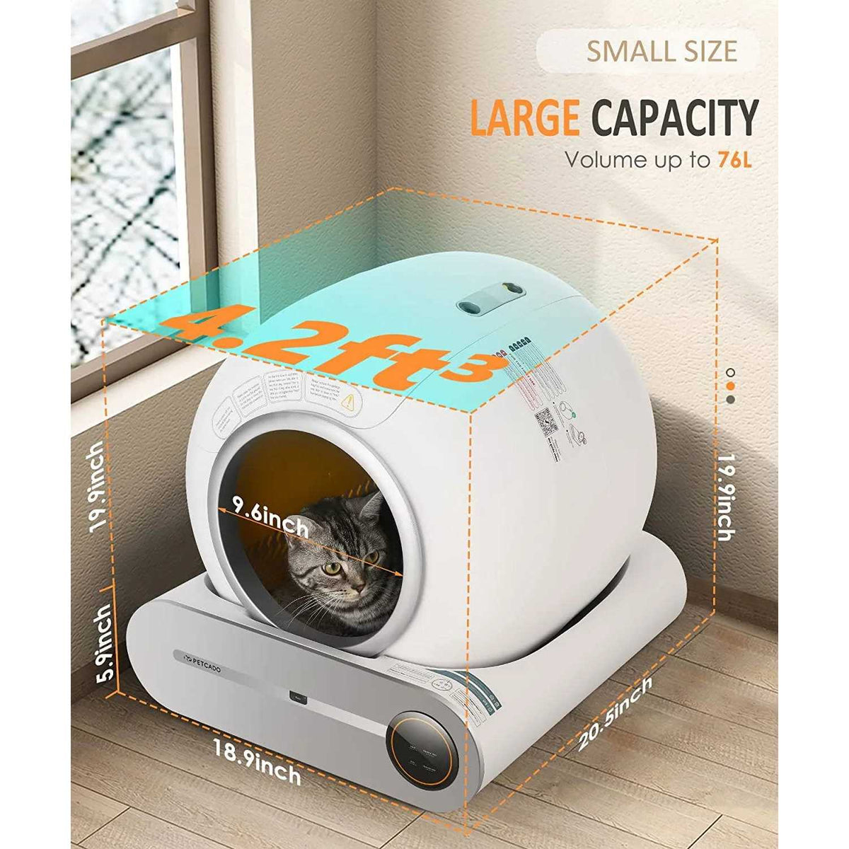 Self-Cleaning Automatic Cat Litter Box with APP Control V846444
