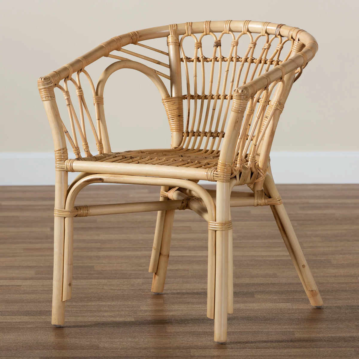Natural Brown Rattan Dining Chair S12681