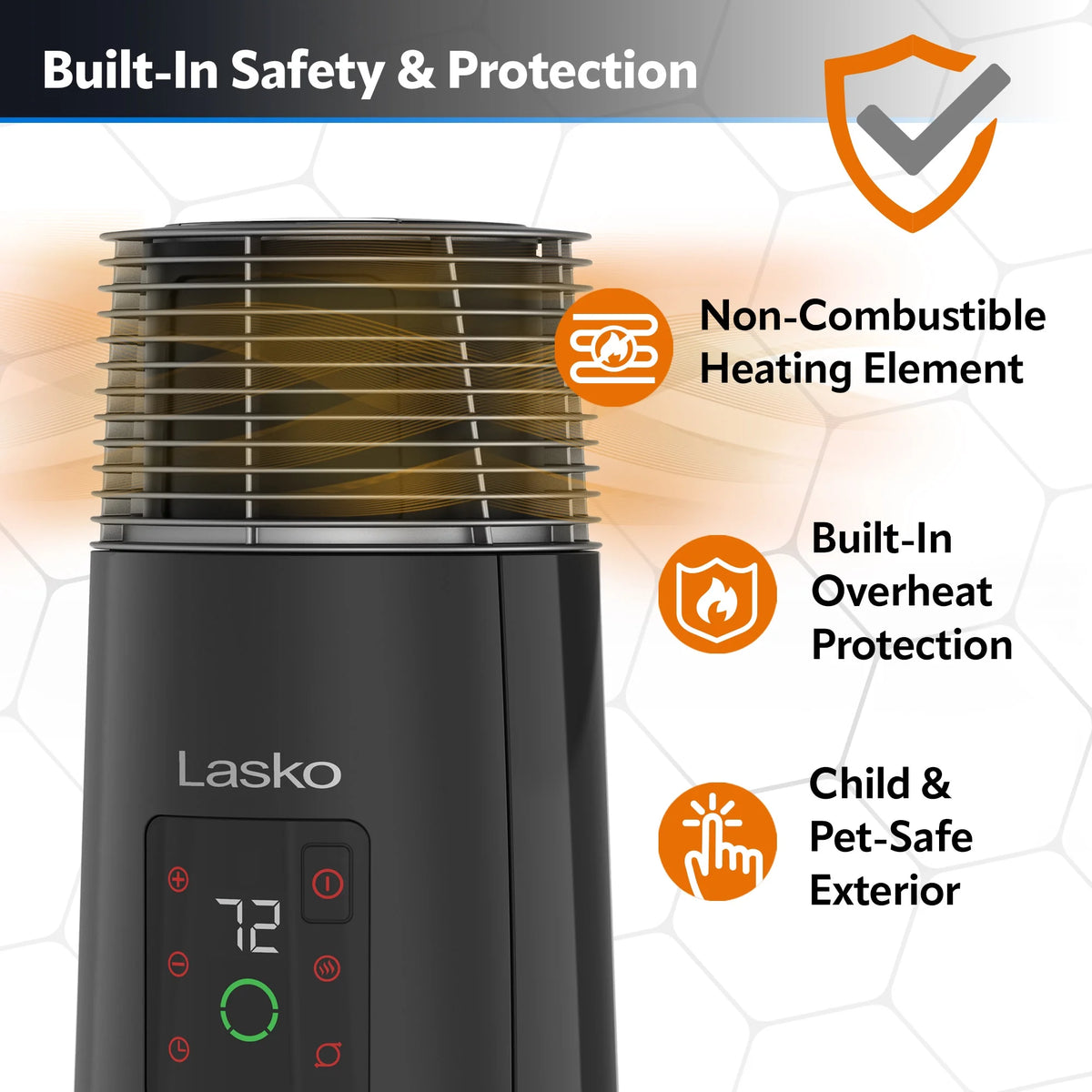 24" 1500W Oscillating Ceramic Space Heater W248