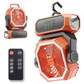 Portable Camping Fan with LED Lantern & Flashlight, 20000mAh Rechargeable Battery M3810