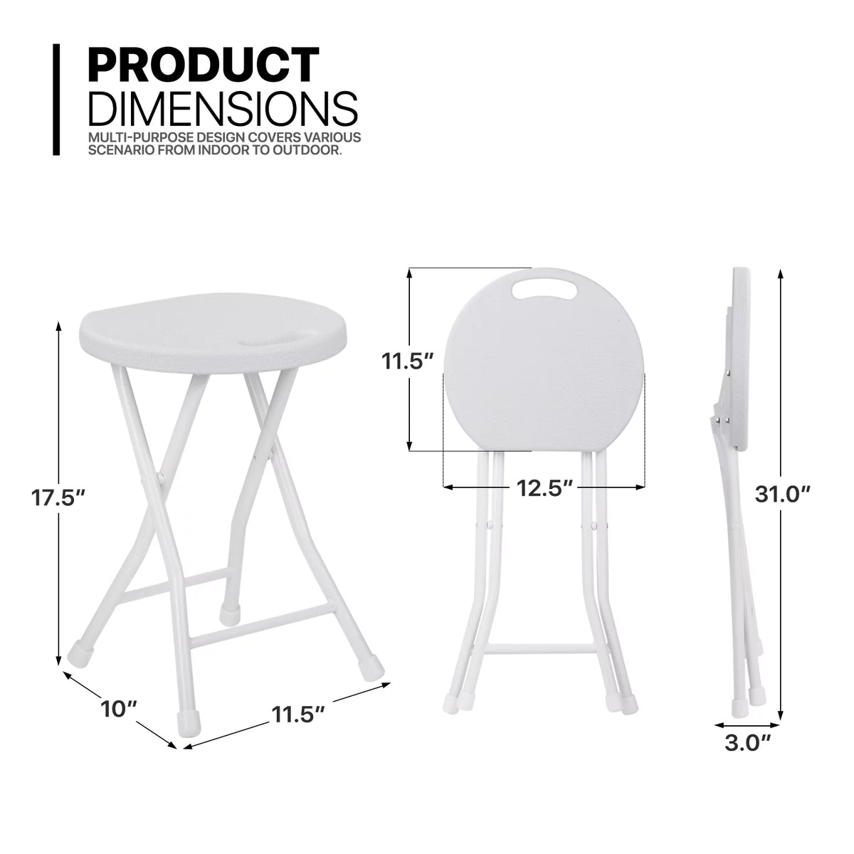 7 Pieces 5 FT Folding Round Table and Chair Set Y337