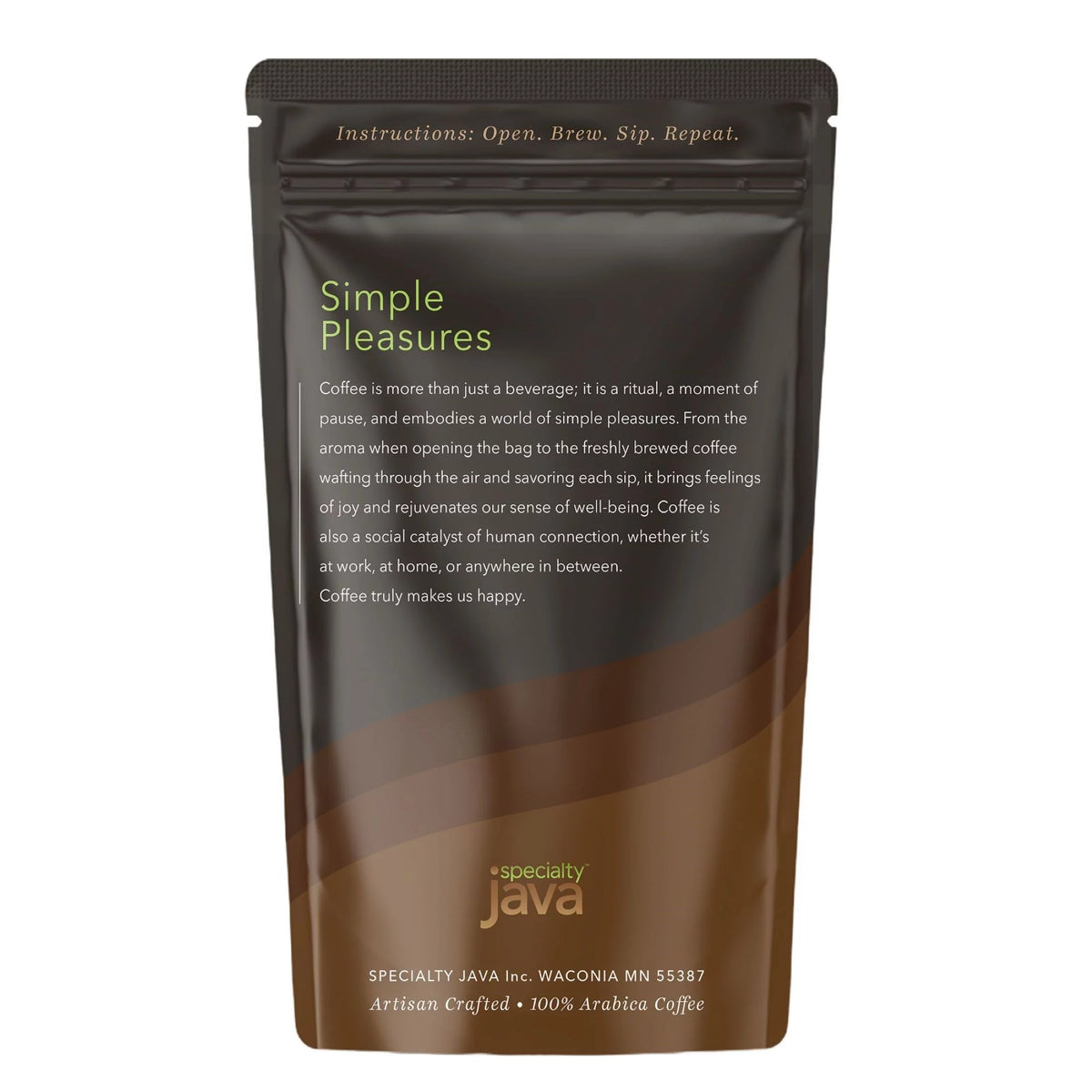 2.2 lb Whole Bean Medium Dark Roast Arabica Coffee O242419